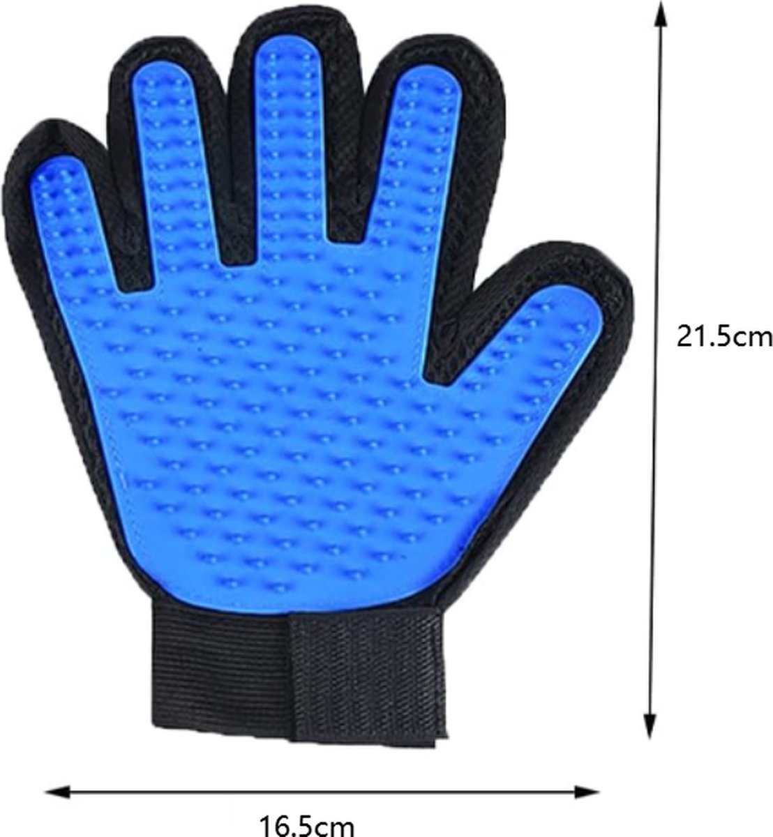 Pet Glove - Brush Glove For Dogs And Cats - Glove Brush - Grooming Gloves - Grooming Brush For Pets - For Cat Dog Horse Rabbit Animal - Blue - 1 Pair