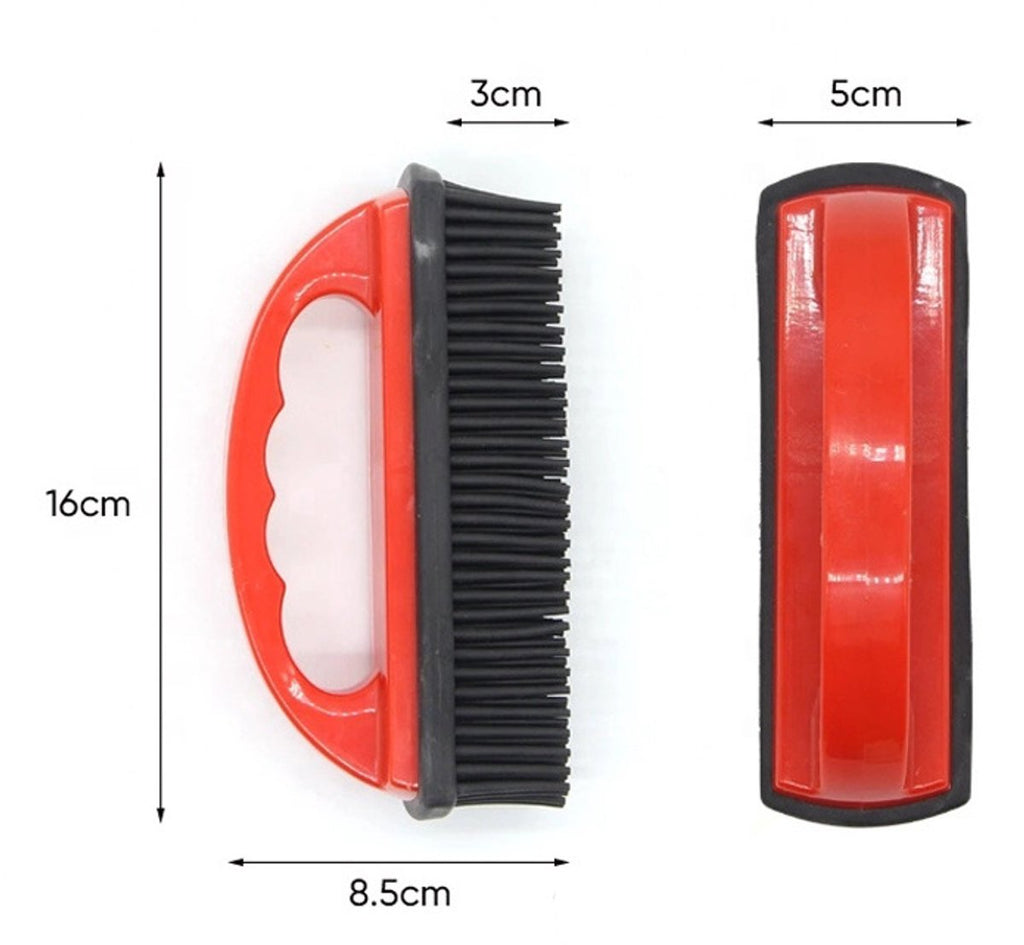 Pet Hair Remover for Fabric - Remove Dog and Cat Hair from Clothing, Furniture, Cushions and Car Interior - Rubber Hair Remover - Soft Deshedding Brush - Black - For Pets and Furniture
