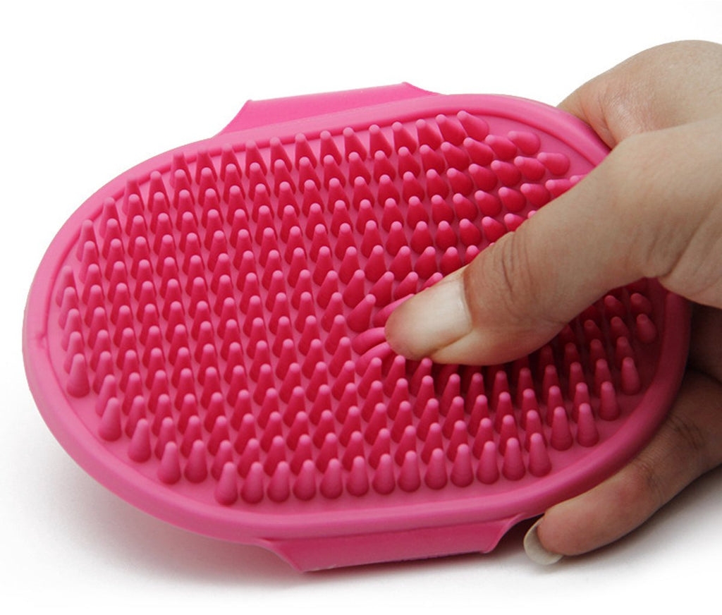 Pet Hair Remover - 2 Pieces - Cat Comb - Pet Hair Remover - Pet Grooming Gloves - Pet Silent Hair Removal Gloves - Dog Brush - Cat Brush - Reusable - For Small, Medium and Large Pets - Blue+Pink