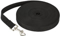 Dog Leash - 20 Meter - Training Leash - Tow Leash - Tracking Leash - Types of Dog Leashes - 2cm - Black - for Training, Walking and Recall - for Puppies, Small and Medium Dogs - Polypropylene