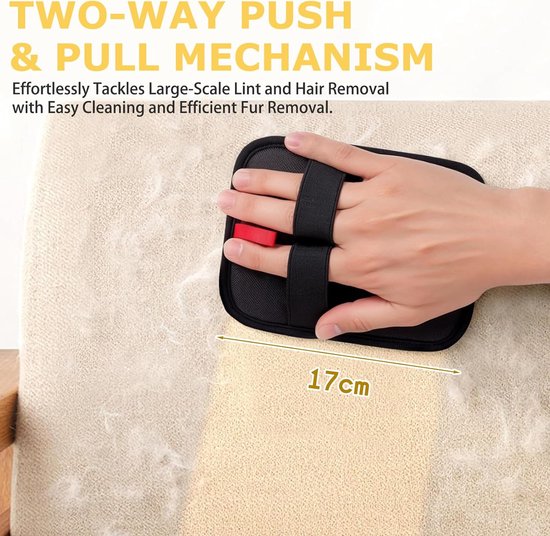 Pet Hair Removal Gloves - 2-Piece Set - Pet Hair Removal Brush - Anti-static Dog Hair Removal Gloves - Suitable for clothing, furniture, carpets, cat beds, etc.