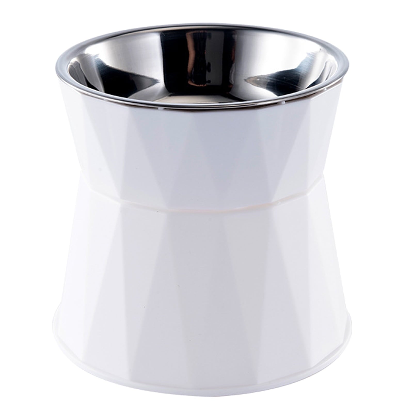 Dog Bowl Raised Cat Food Water Bowls with Detachable Elevated Stand Pet Stainless Steel Feeder Bowl No-Spill Anti Slip Pink