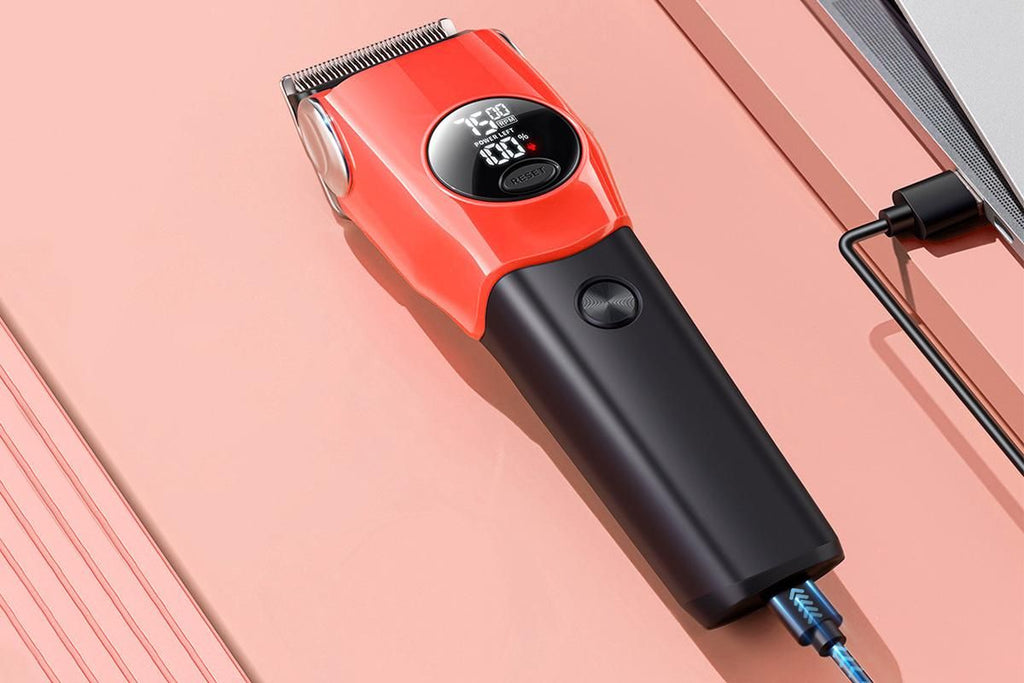 Dog Clipper Low Noise Dog Grooming Kit Rechargeable 3-Speed With LCD Display for Dogs Cats Pets